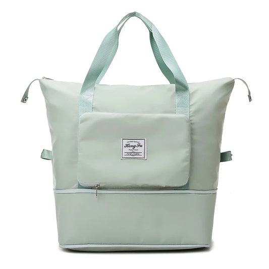 Women Folding Travelling Bag for Girl Dry Wet Separation Extendable Space Large Capacity Duffle Bag Gym Waterproof Luggage Bags